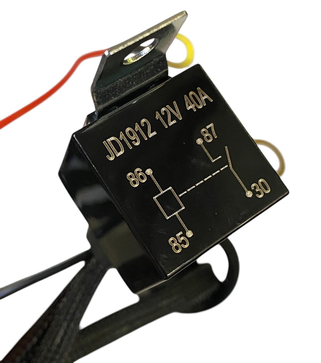 GGLighting single wiring harness, electrical wiring component for lighting installations, shown in black with connectors.