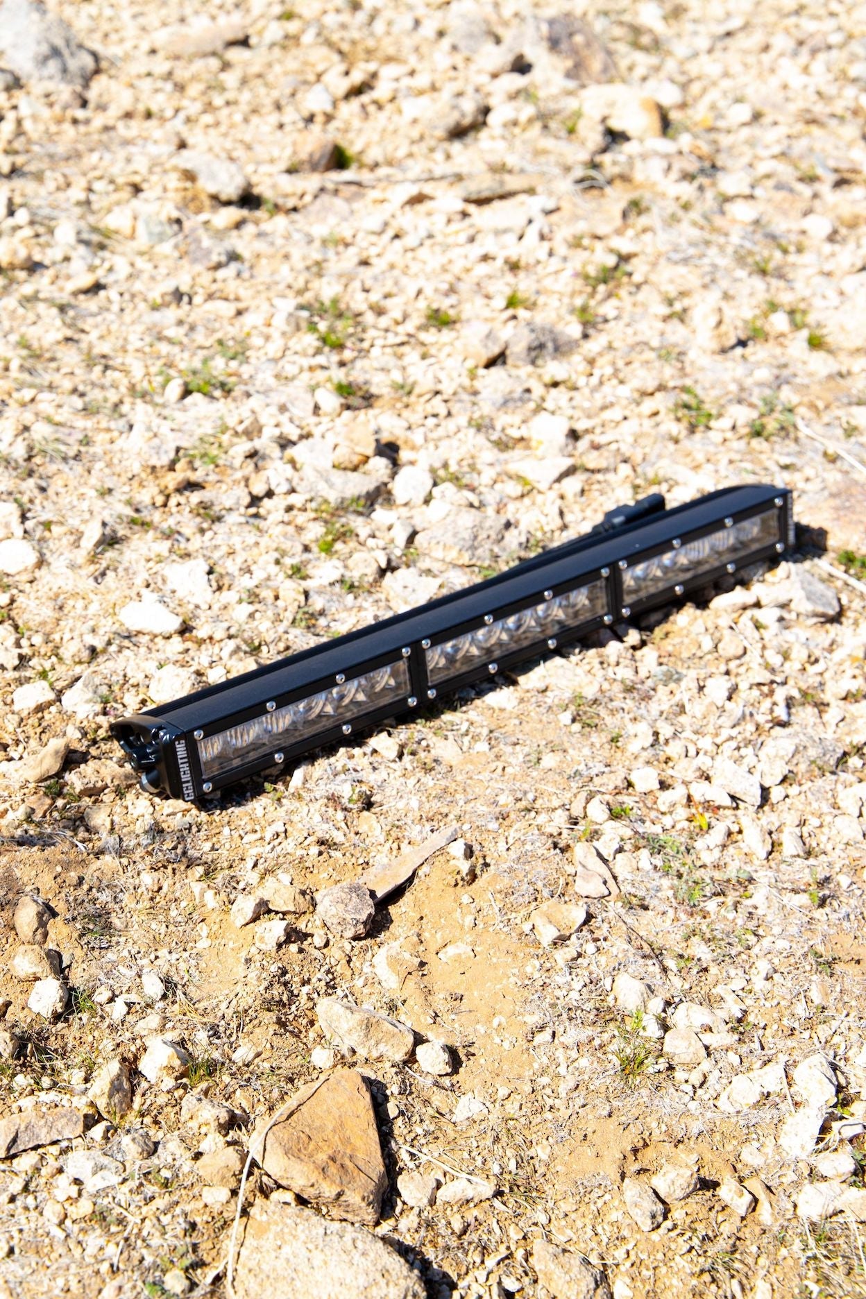 GGLighting 20-inch Race Series single row LED light bar mounted on a vehicle for off-road illumination.
