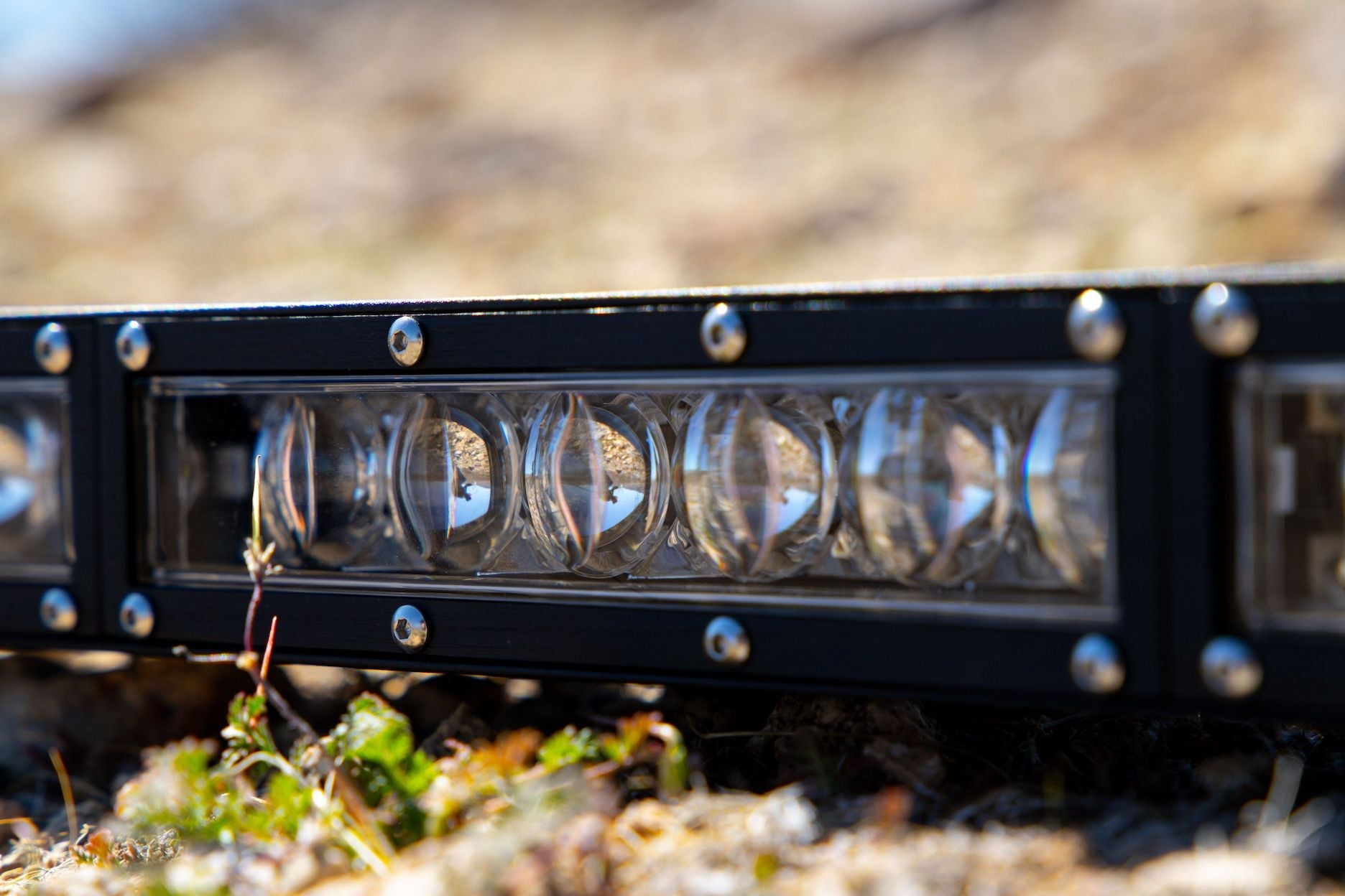 GGLighting 20-inch Race Series single-row LED light bar mounted on a vehicle for off-road illumination.