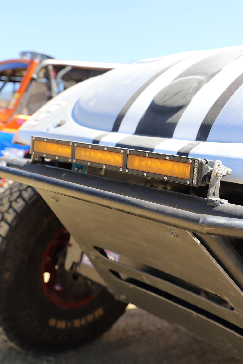 GGLighting 20-inch Race Series single row LED light bar for off-road and automotive lighting, featuring durable construction and bright illumination.