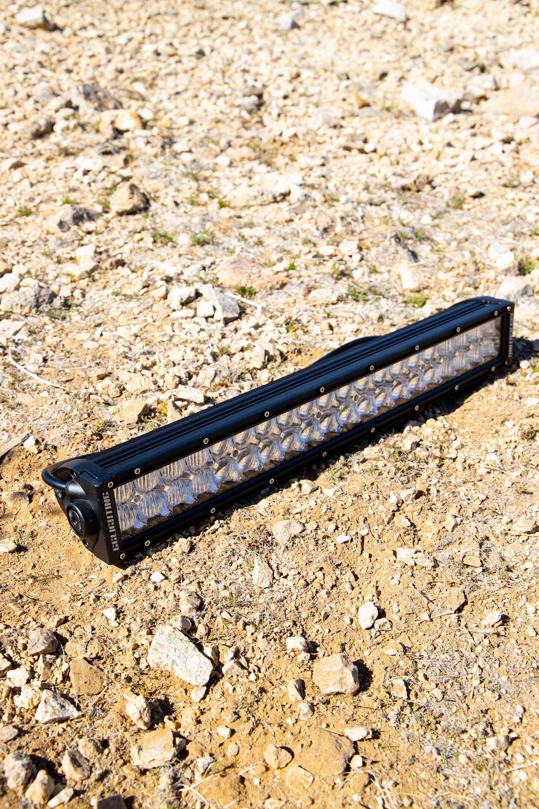 GGLighting 20-inch sport double row LED light bar mounted on vehicle for off-road illumination.
