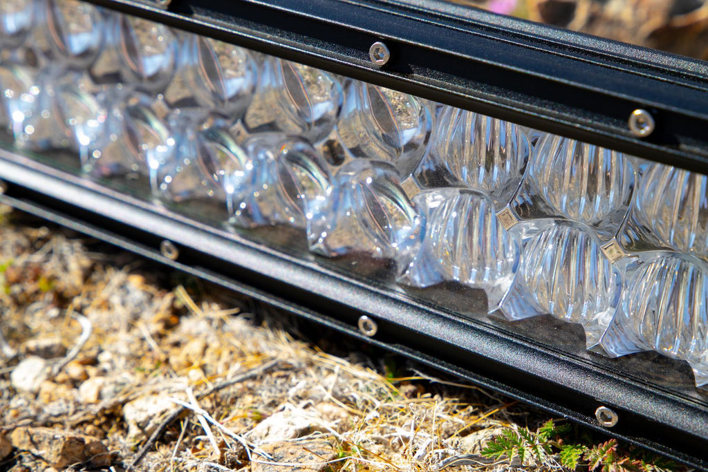 GGLighting 20-inch sport double row LED light bar mounted on vehicle, bright high-performance off-road lighting equipment