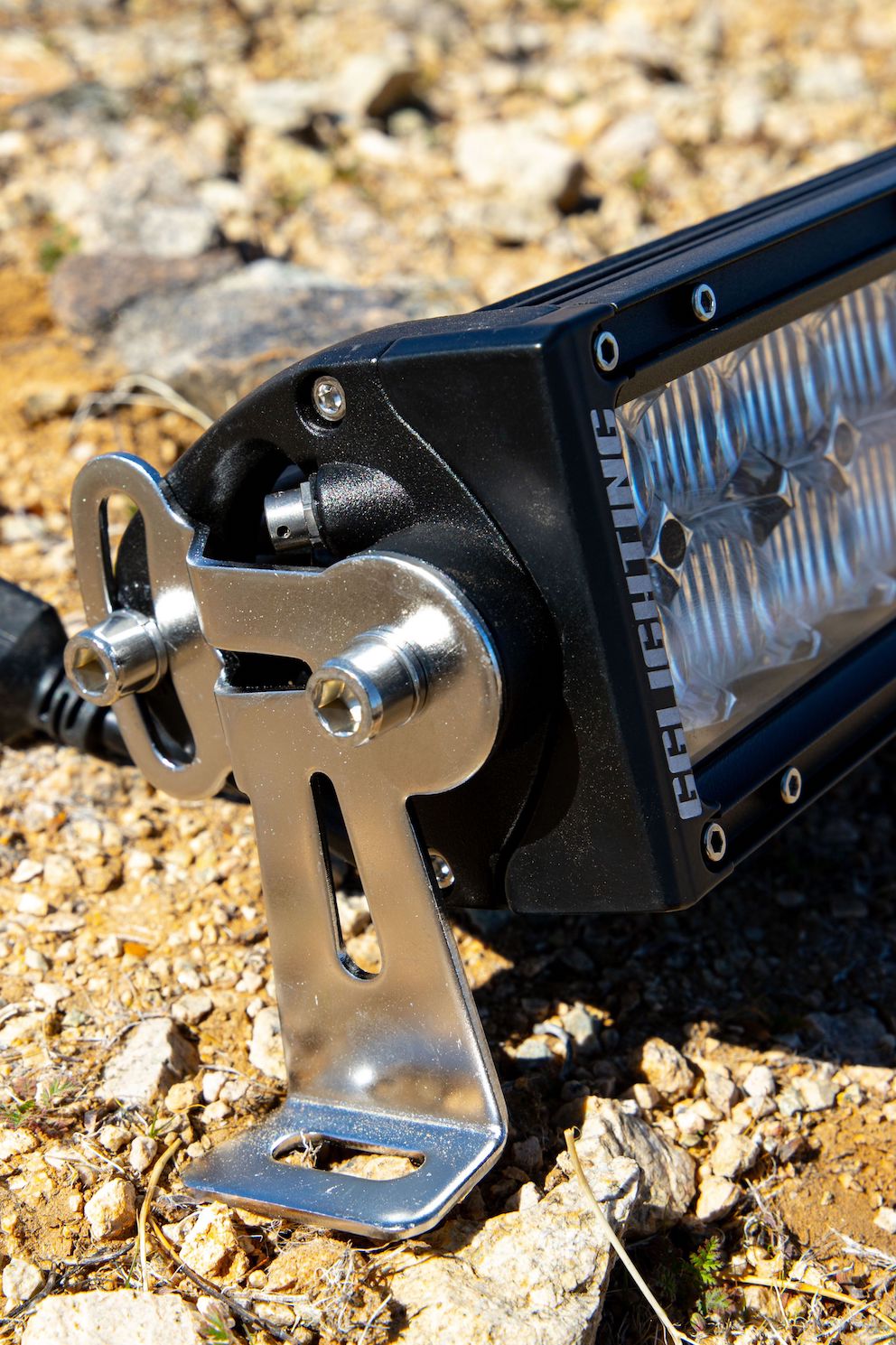 GGLighting 20-inch sport double-row LED light bar mounted on vehicle for enhanced off-road illumination.