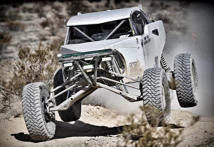 GGLighting 30-inch Race Series single row LED light bar mounted on vehicle for off-road lighting and enhanced visibility.