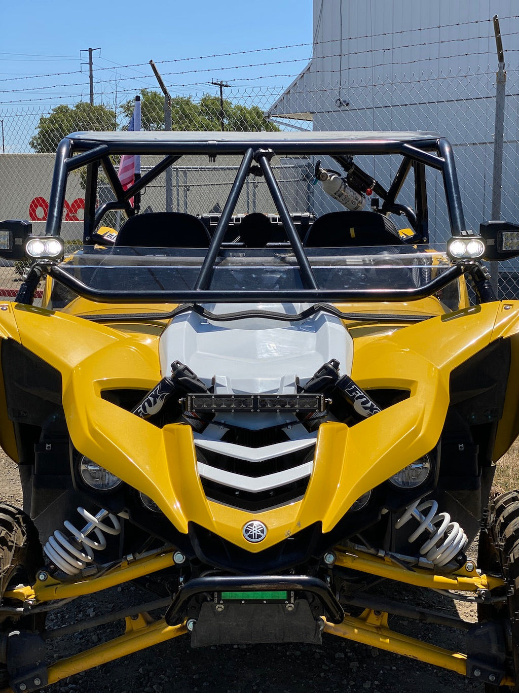 Pair of GGLighting GP20 LED Pods showing sleek black housing and clear lens, designed for off-road vehicle lighting.