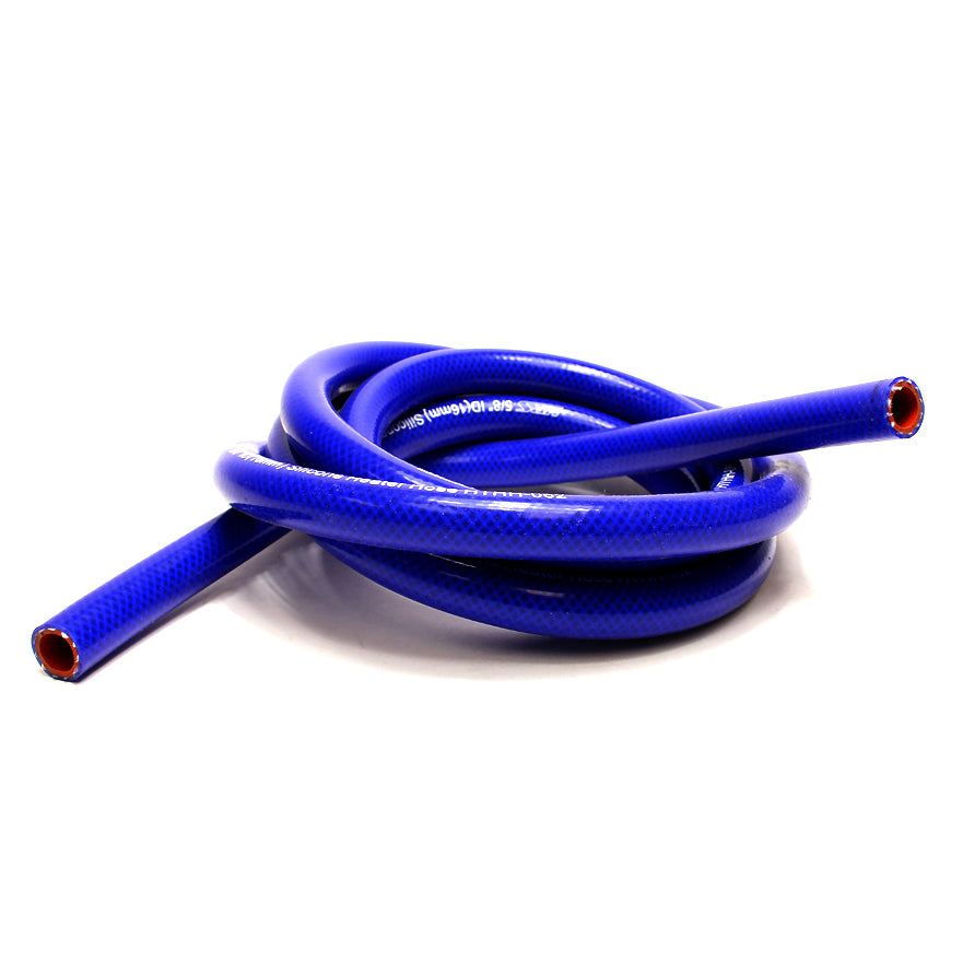 HPS 5/16" ID Blue High Temp Reinforced Silicone Heater Hose Tubing, 8mm ID