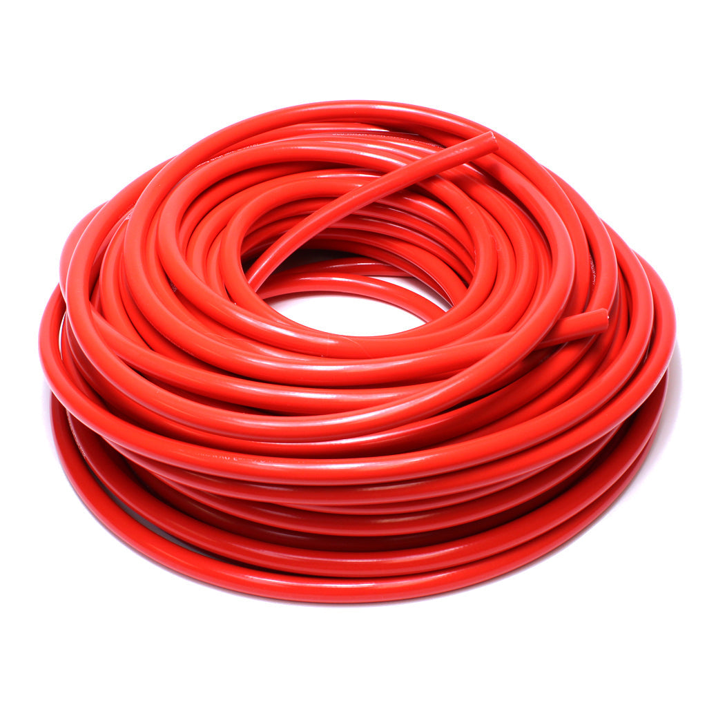 HPS High Temp 3/4" ID (19mm) Reinforced Silicone Heater Hose Red - 50 Feet