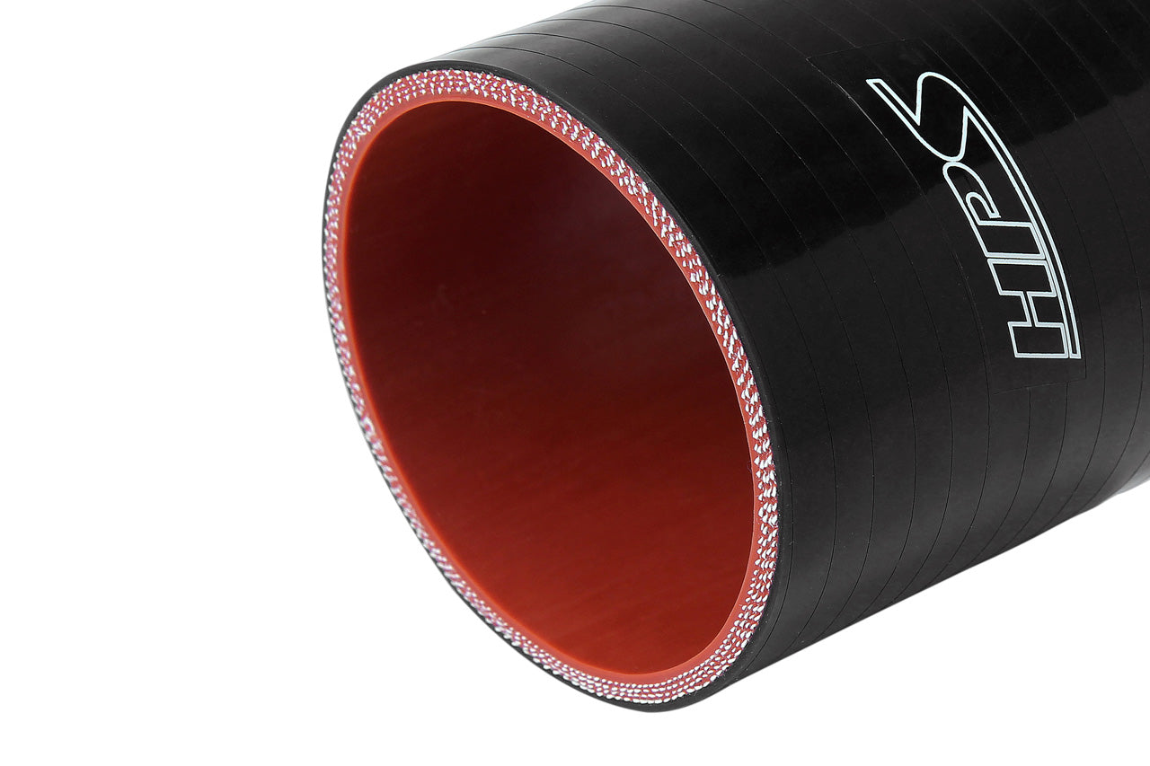 HPS Performance Products HPS 3" (76mm) Silicone Straight Coupler Hose, High Temperature 4-ply Reinforced