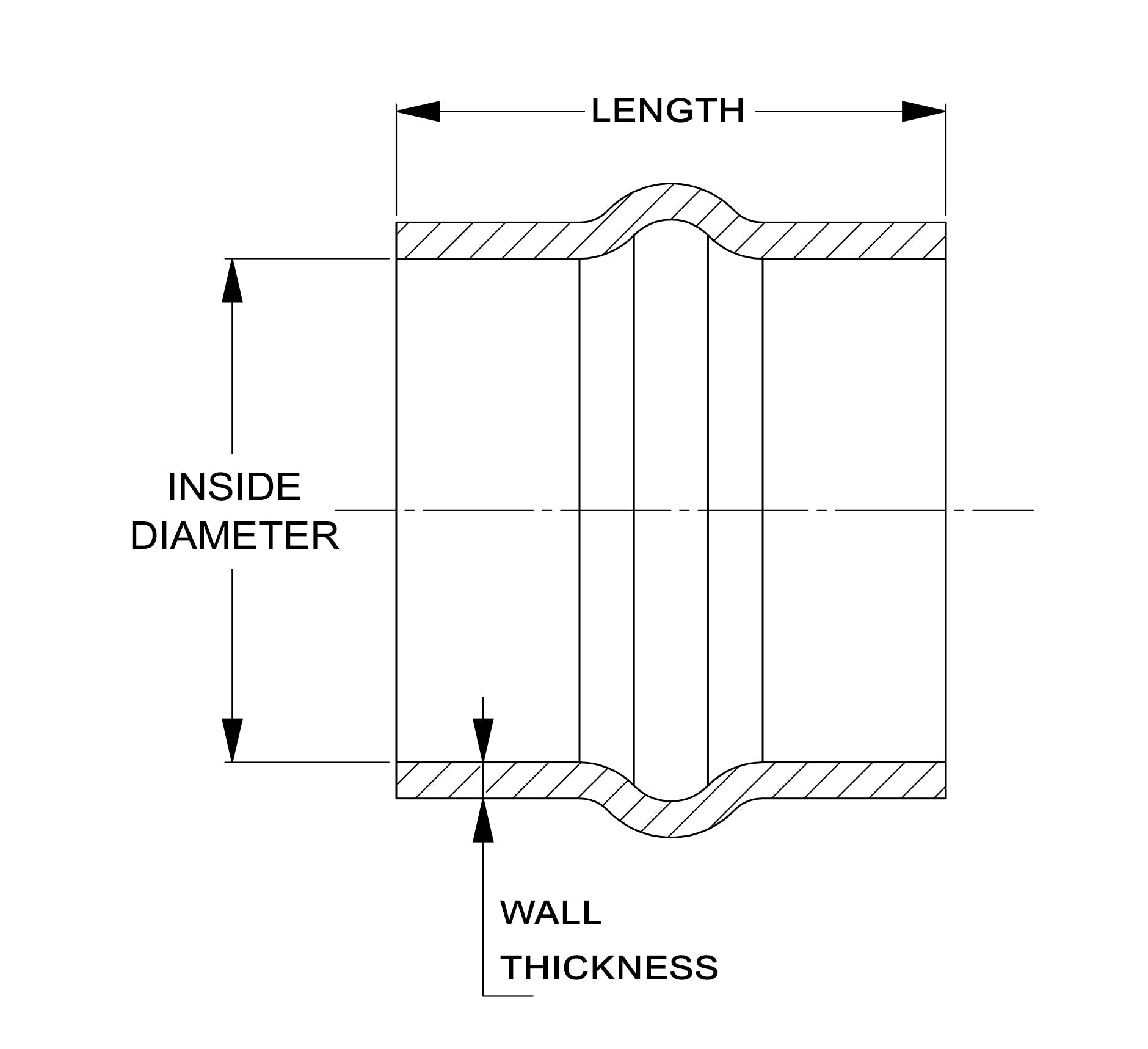 HPS Performance Products HPS 8" ID, 6" Length, Silicone Straight Hump Coupler Hose Hot Side, Ultra High Temp 6-ply Aramid Reinforced, Max. Temperature: 500F, 200mm ID