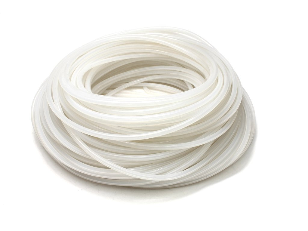 HPS Performance Products HPS 1/4" ID Medical Grade High Temperature Clear Silicone Tubing, Platinum Cured, 50 Feet Roll
