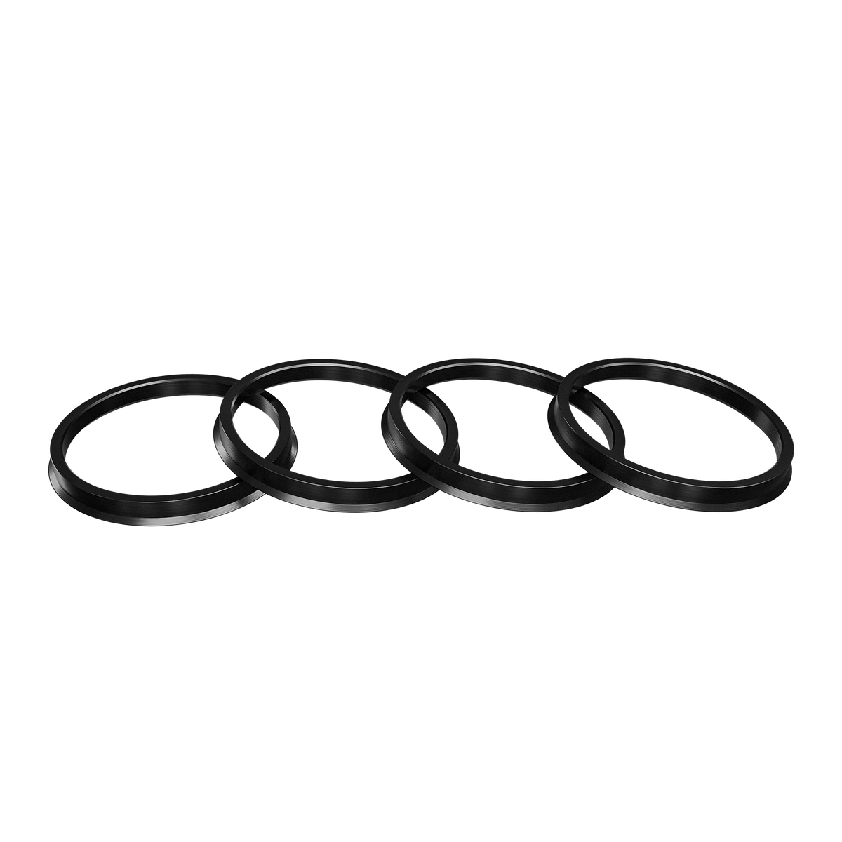 SSW Offroad hubcentric rings for vehicle wheels, showing metallic rings designed to ensure proper wheel fitment and alignment