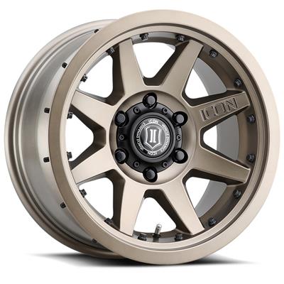 Bronze aluminum wheel, 17x8.5 inch size, designed for Vinyasa Automotive vehicles, with a multi-spoke alloy wheel design.