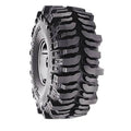 Vinyasa Automotive Interco Super Swamper TSL/Bogger tires with rugged tread pattern for off-road durability and traction.