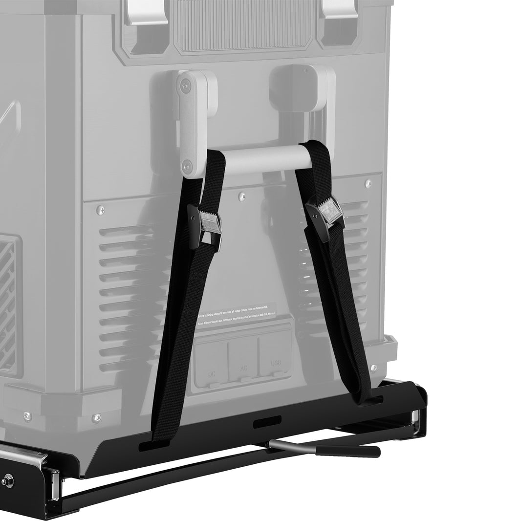 Inca Overland Outfitters APL55/VL60PRO slide mount accessory for ICECO appliances, shown mounted on a vehicle or equipment.