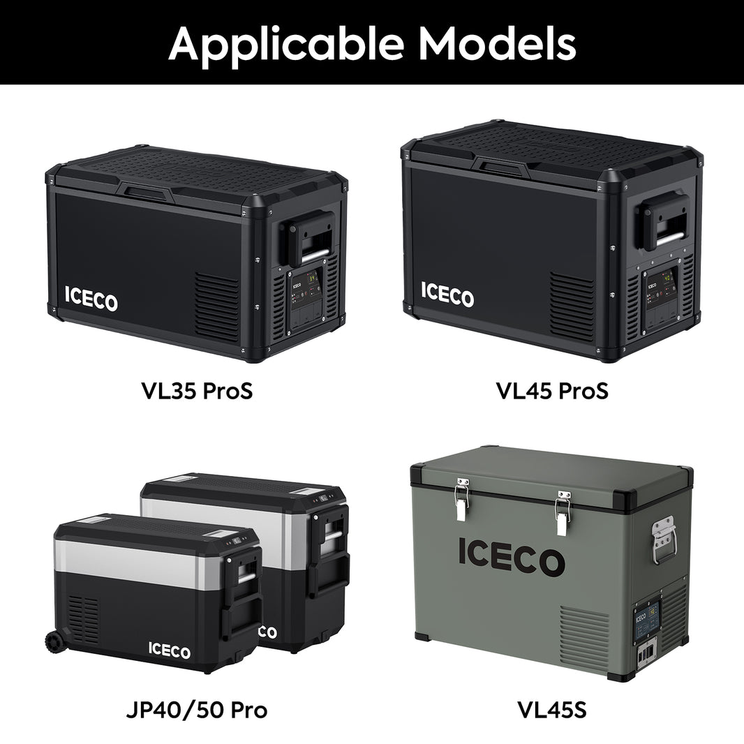 Inca Overland Outfitters fridge slide mount for JPPro, VL45, APL35, VL35Pro, VL45Pro accessories on ICECO fridge unit.