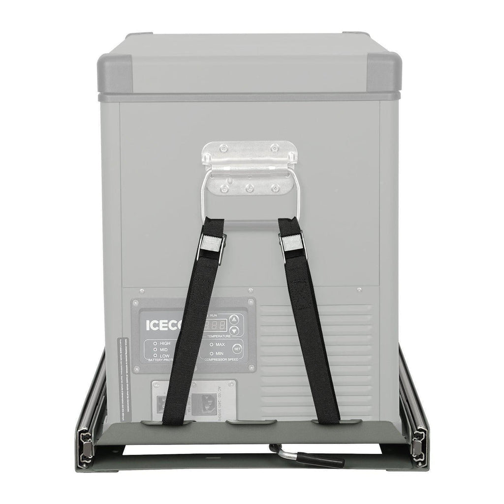 Inca Overland Outfitters fridge slide mount accessories for JPPro, VL45, APL35, VL35Pro, VL45Pro, compatible with ICECO fridges.