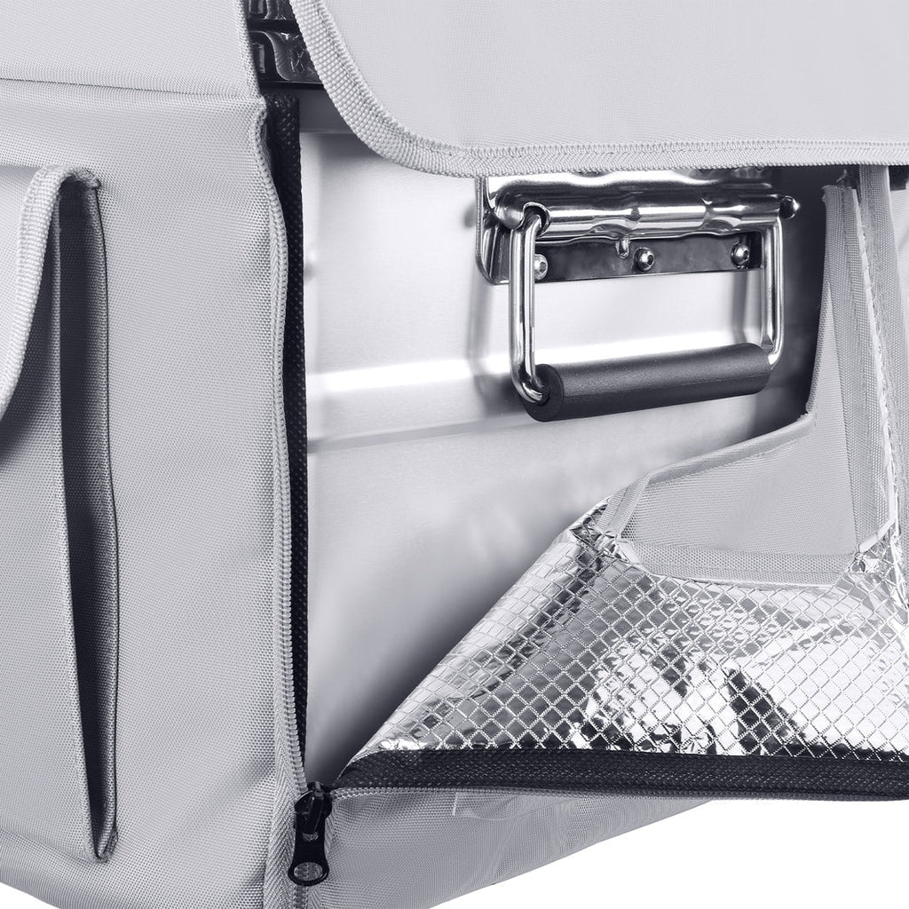 Gray APL20 insulated protective cover by ICECO, designed to shield and insulate accessories from Inca Overland Outfitters.