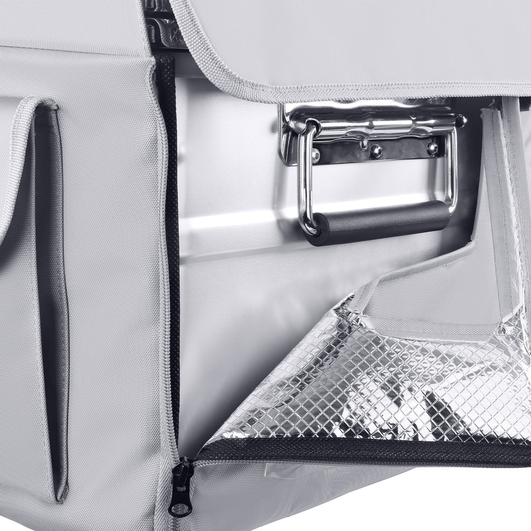 Gray APL20 insulated protective cover by ICECO, designed to shield and insulate accessories from Inca Overland Outfitters.