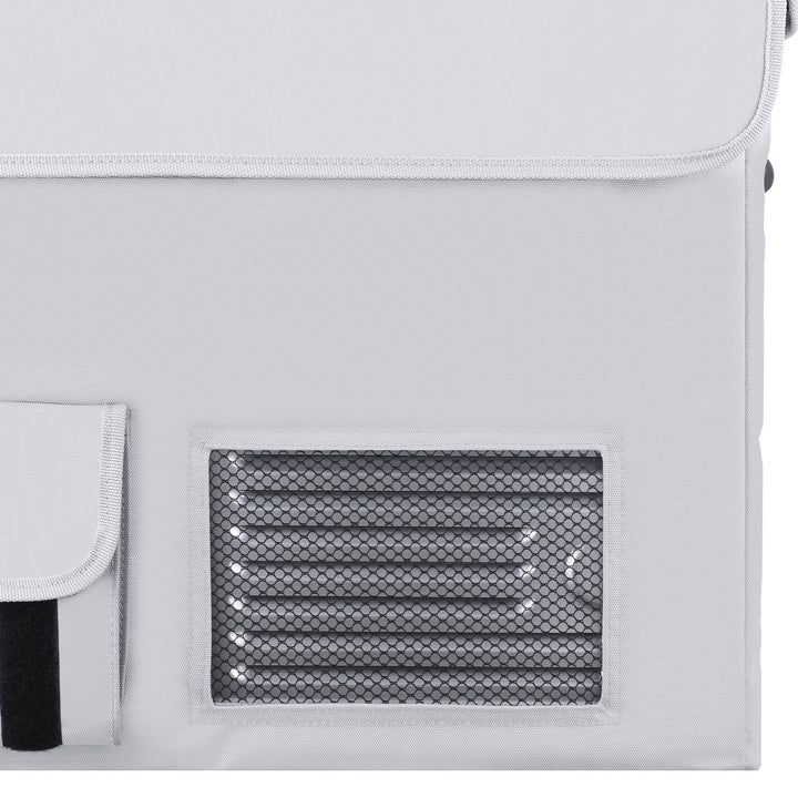 Gray insulated protective cover for APL35 by ICECO, designed to fit Inca Overland Outfitters accessories.