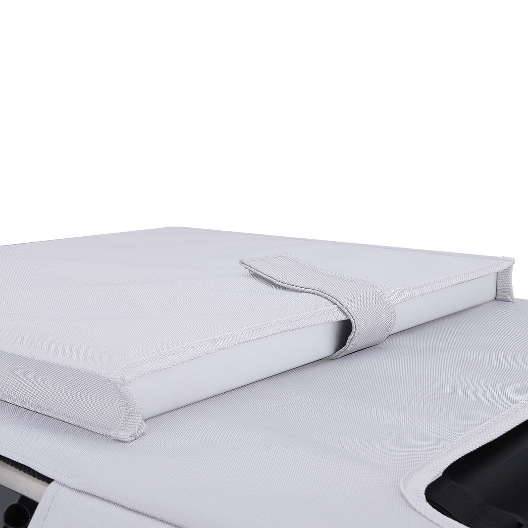 Gray insulated protective cover for APL55 by ICECO, designed to shield and insulate Inca Overland Outfitters accessories.