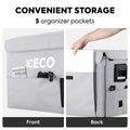 Silver insulated protective cover for VL45ProS by ICECO, designed to shield and insulate the appliance.