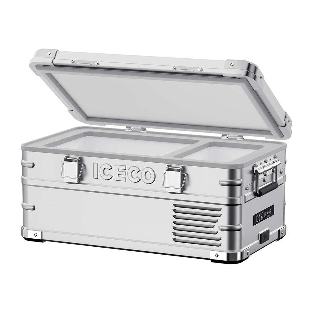 Inca Overland Outfitters APL20 Light Duty Aluminum Freezer, single zone, 20L capacity in silver, ICECO APL Series.
