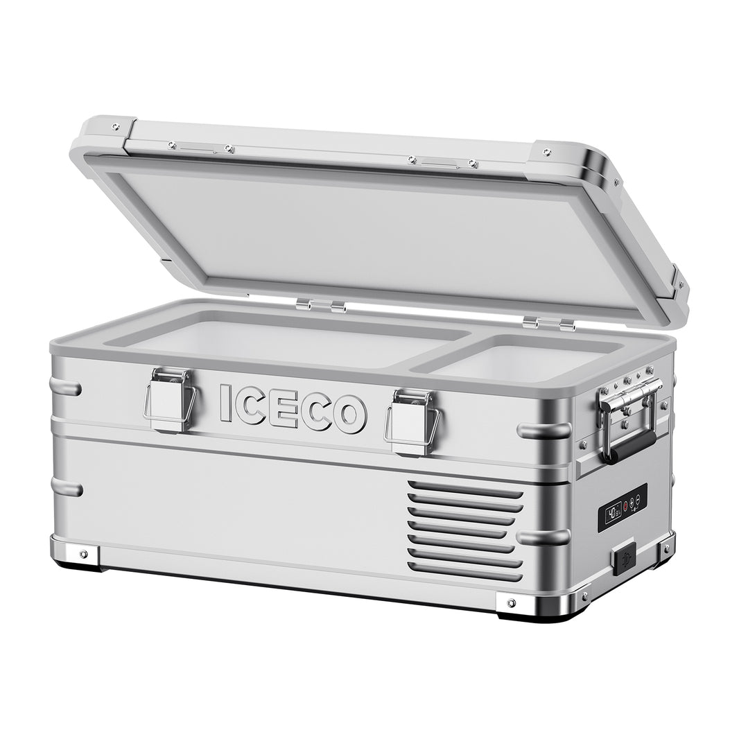 Inca Overland Outfitters APL20 Light Duty Aluminum Freezer, single zone, 20L capacity in silver, ICECO APL Series.