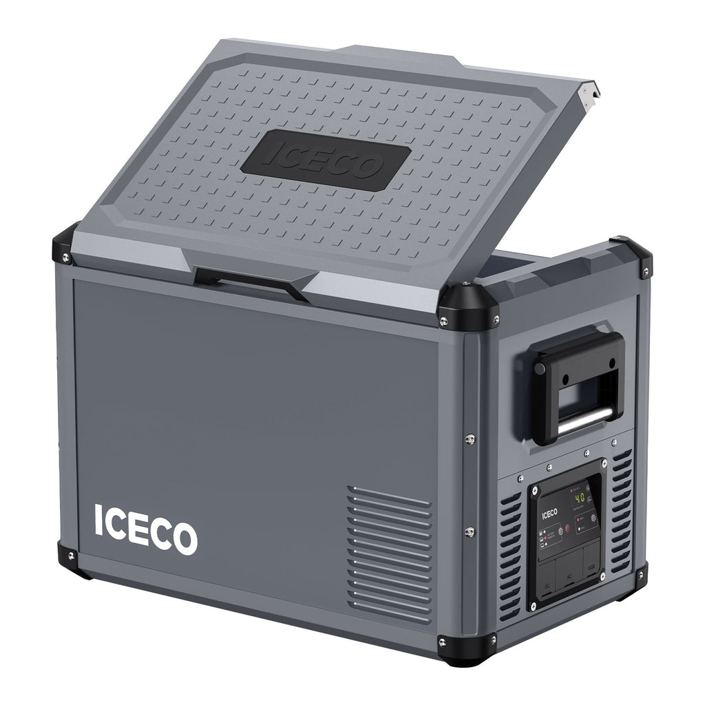 Inca Overland Outfitters VL45ProS single-zone portable fridge freezer by ICECO, black 45-liter compact travel cooling unit