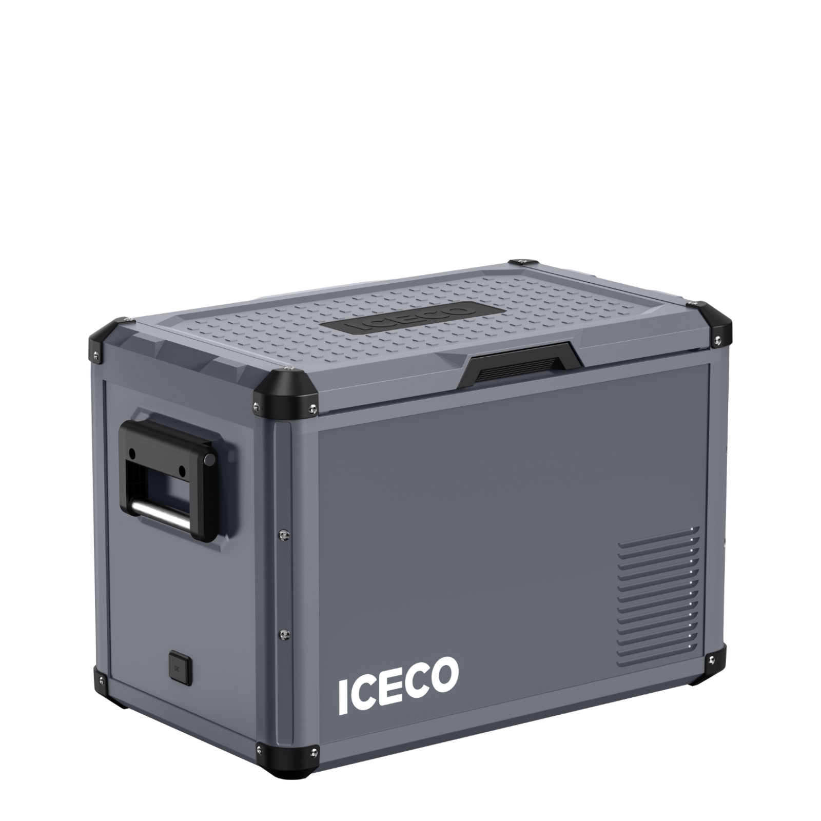 Inca Overland Outfitters VL45ProD dual zone portable freezer in gray, 35L and 45L capacity, from ICECO VL Pro Series.