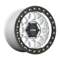 Vinyasa Automotive KMC KM549 GRS Series satin black machined wheels with intricate spoke design and polished finish.