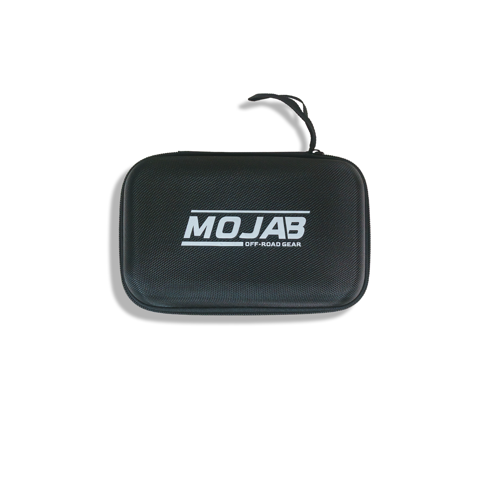MOJAB OFFROAD battery booster and jump starter with cables, portable device for vehicle battery assistance.