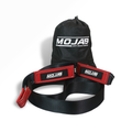 MOJAB OFFROAD 3" x 20' tow strap and winch strap with durable fabric and reinforced hooks for heavy-duty vehicle recovery.