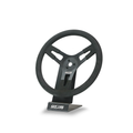 MOJAB OFFROAD 13-inch steel steering wheel with 3-bolt pattern for off-road vehicles, shown in black with mounting holes.