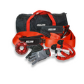 MOJAB OFFROAD Premium Recovery Kit with 6 tools, storage bag, 2 Velcro tapes, designed for off-road recovery, lifetime warranty included.
