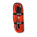 Red 1/2-inch x 78-foot double braided MOJAB OFFROAD winch rope with removable forged hook for heavy-duty recovery.
