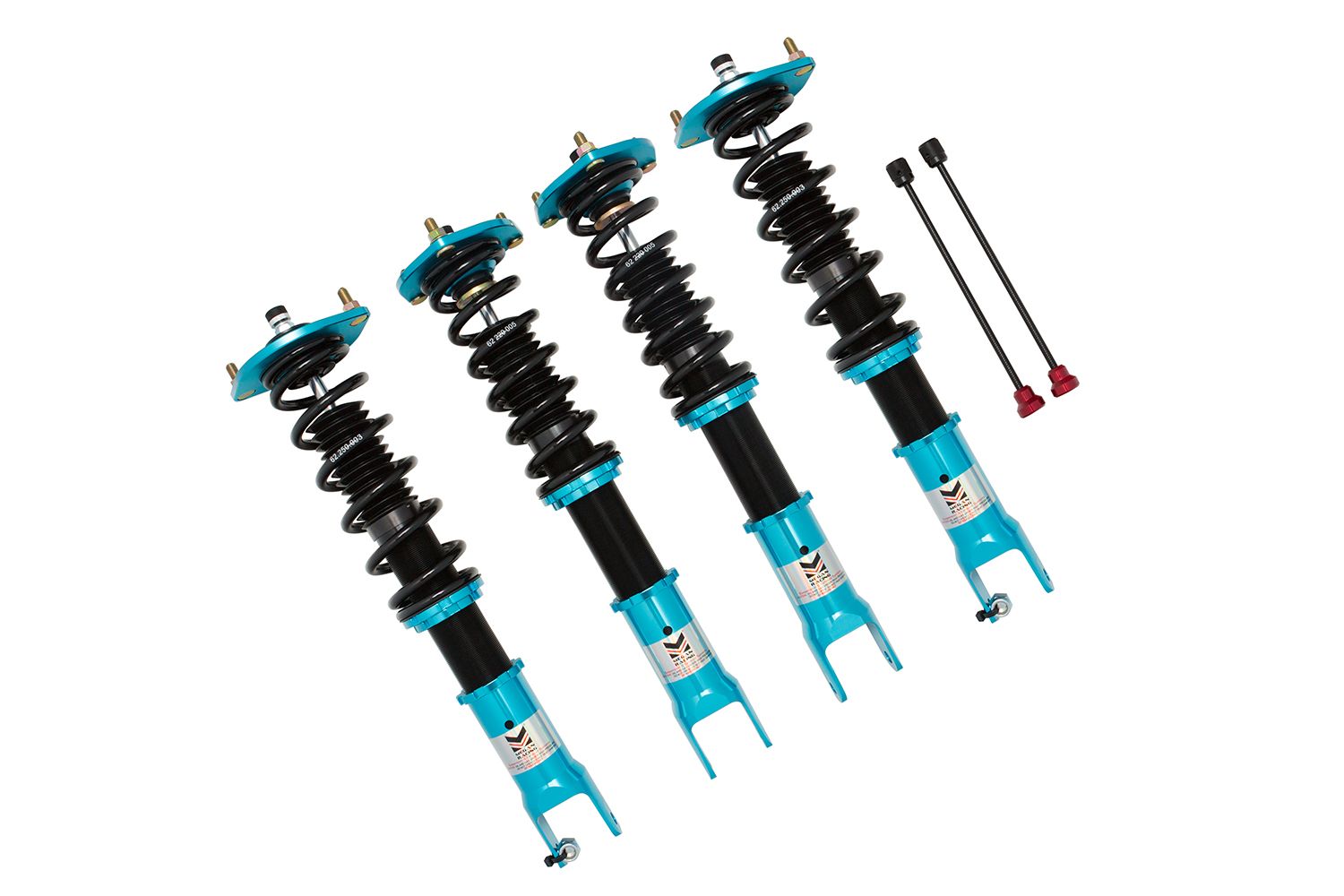Megan Racing Coilover Damper Kit for Mazda Miata MX-5 2016+ - EZ II Series Spring Rates F:5kg/mm R:3kg/mm
