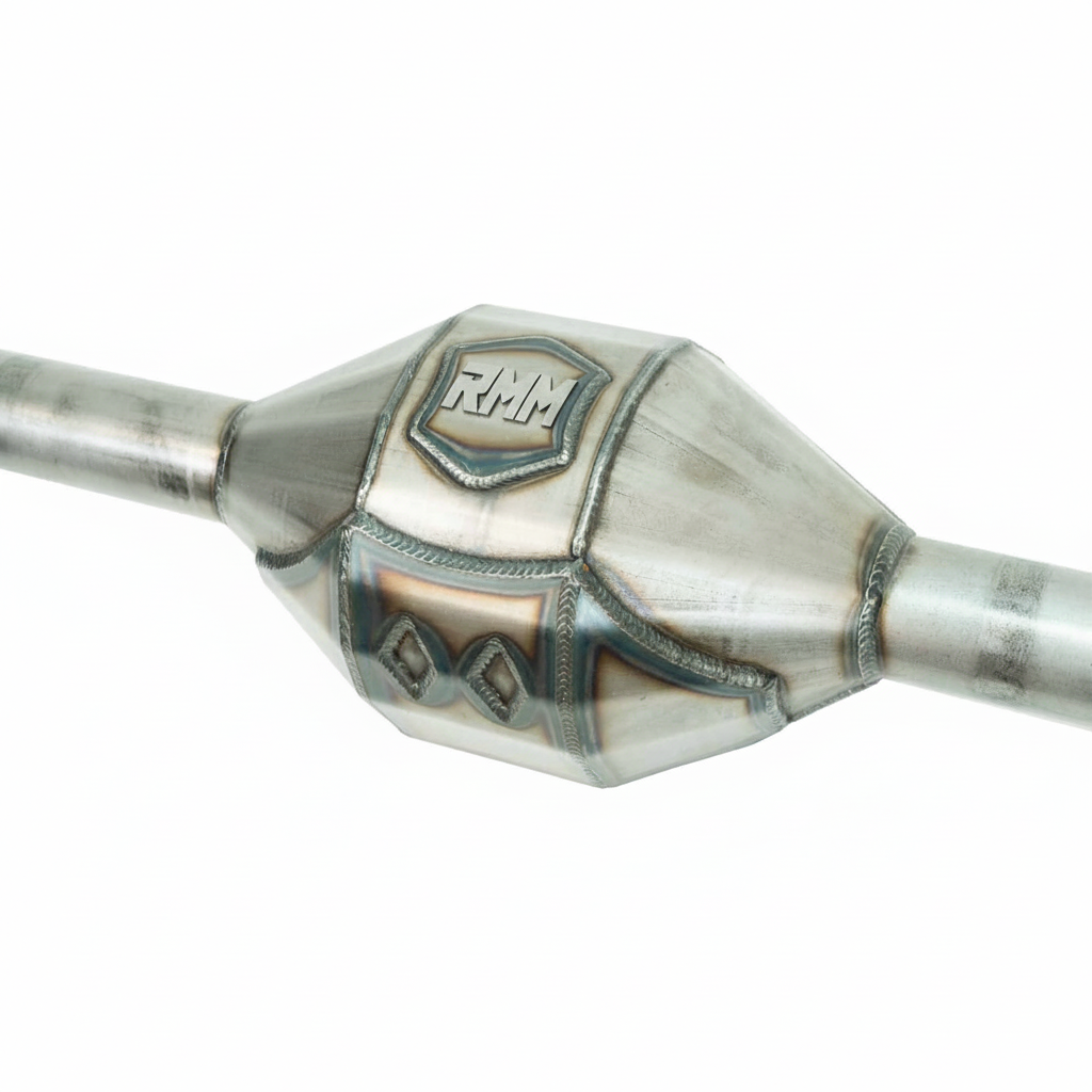 Toyota 9.5-inch Land Cruiser axle housing by Riley Mountain Motorsports, showcasing the durable metal structure for off-road use.
