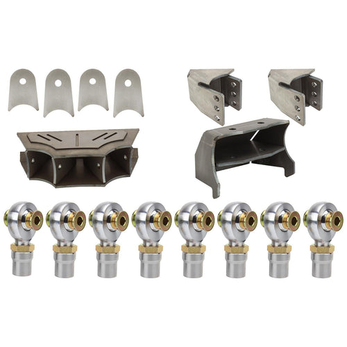 Riley Mountain Motorsports 4 Link Kit Dual Triangulated for off-road vehicles, showing the assembled suspension components.