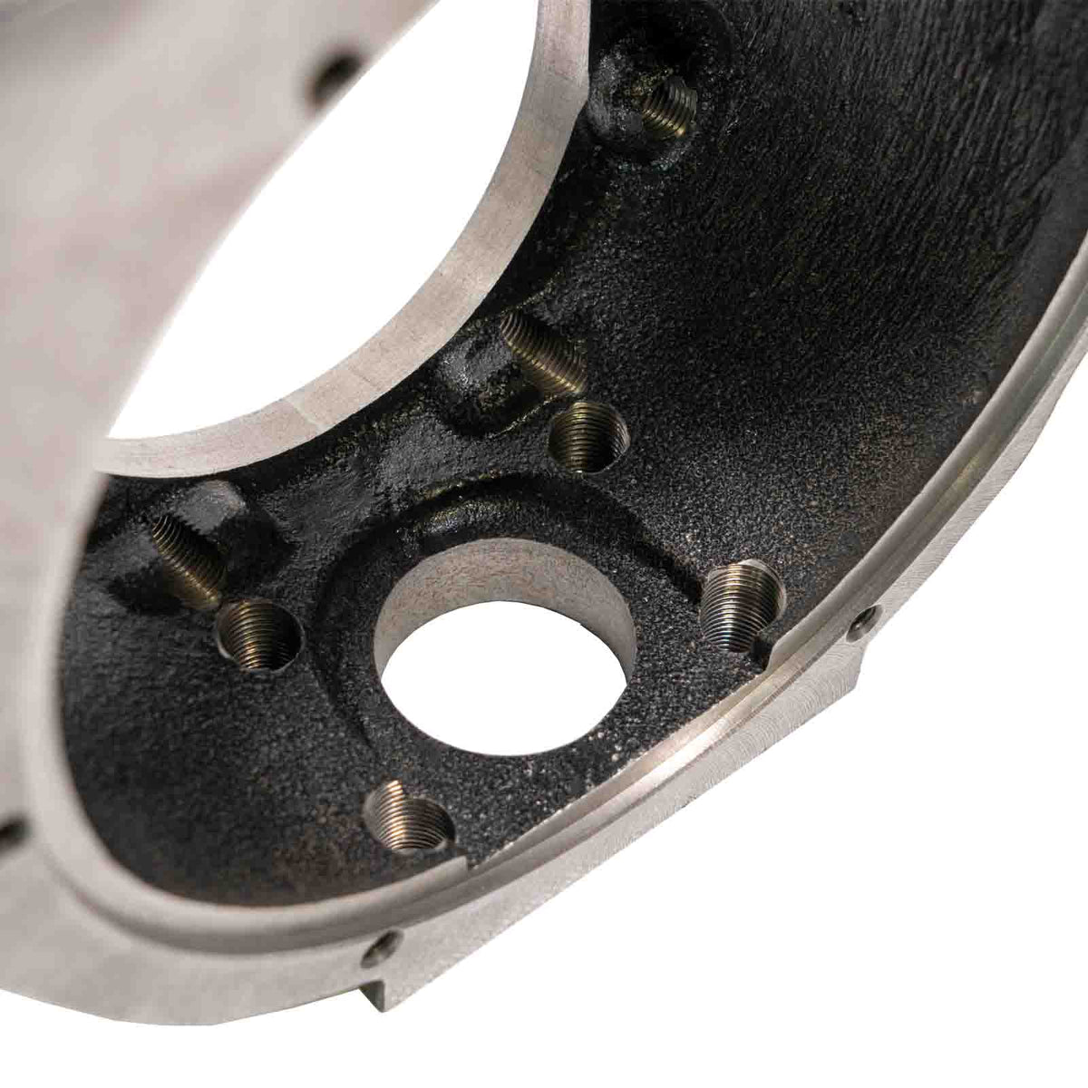 Riley Mountain Motorsports FJ80 Hellfire Knuckles for axles, showing black metal axle parts with detailed machining and mounting points.