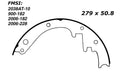 Porterfield Brake Shoes for 1955 CHEVROLET CORVETTE