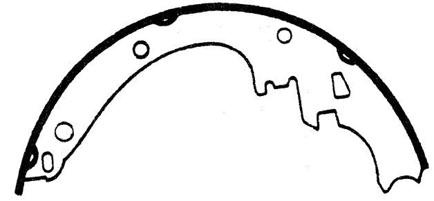 Porterfield Brake Shoes for 1974 PONTIAC LE MANS Wagon