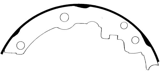 Porterfield Brake Shoes for 1996 CHEVROLET CAVALIER w/200mm Rear Drums