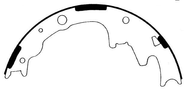 Porterfield Brake Shoes for 1999 FORD RANGER 2WD 9" Rear Shoe