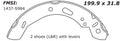 Porterfield Brake Shoes for 2014 FORD FIESTA- Rear Drum