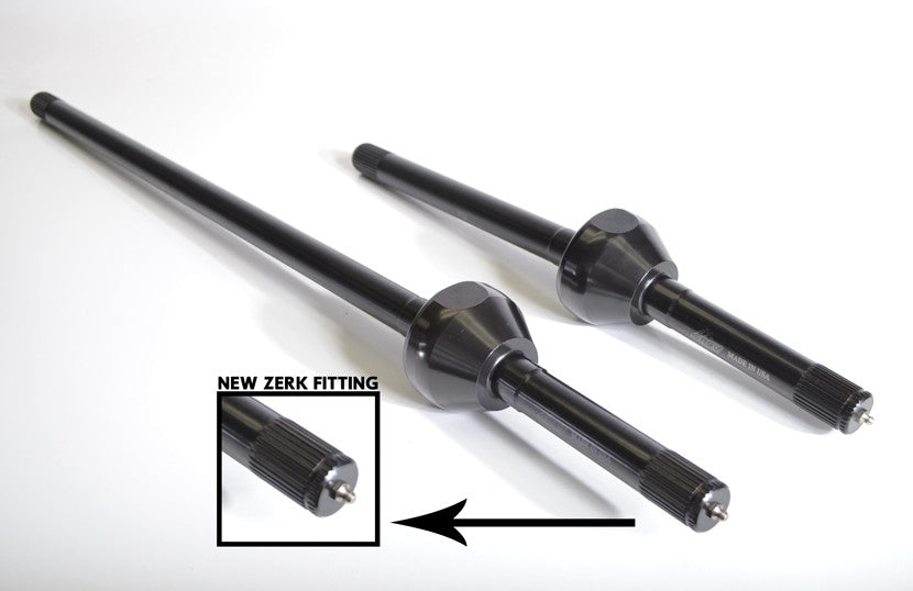 RCV Performance Ultimate 30 Spline CV Axle Set for Toyota Land Cruiser 40/55 and 70 Series, showing axle shafts and joints.
