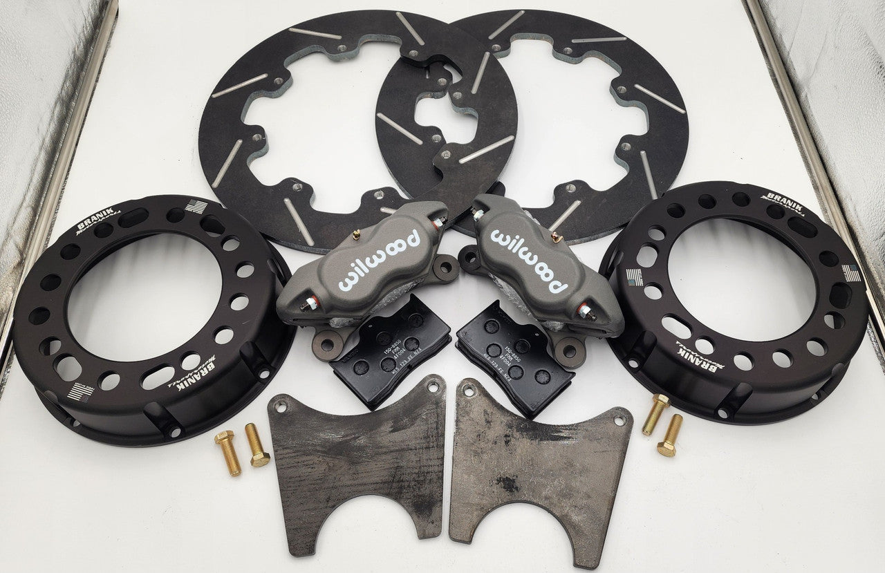 Skinny Pedal Racing Branik Legacy Wilwood Big Brake Kit with 4 or 6 pistons, showing high-performance brake calipers and rotors.