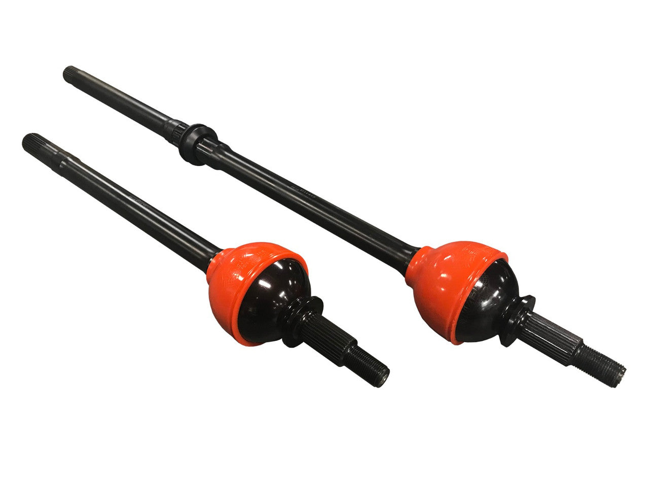 Skinny Pedal Racing Ultimate Dana 44 Axle CV Set for Jeep Gladiator and JL Overland, shows durable CV axles with FAD for off-road use.