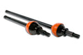 Skinny Pedal Racing Ultimate Dana 44 CV Axle Set for Jeep JK Rubicon 2007-2018, showing assembled axles and universal joints.