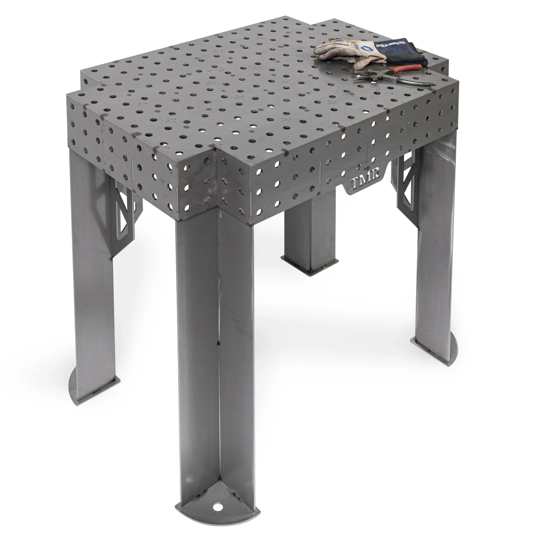 Skinny Pedal Racing TMR standalone welding and fixture table, 2' x 3' metal work surface with no legs for versatile welding setup.