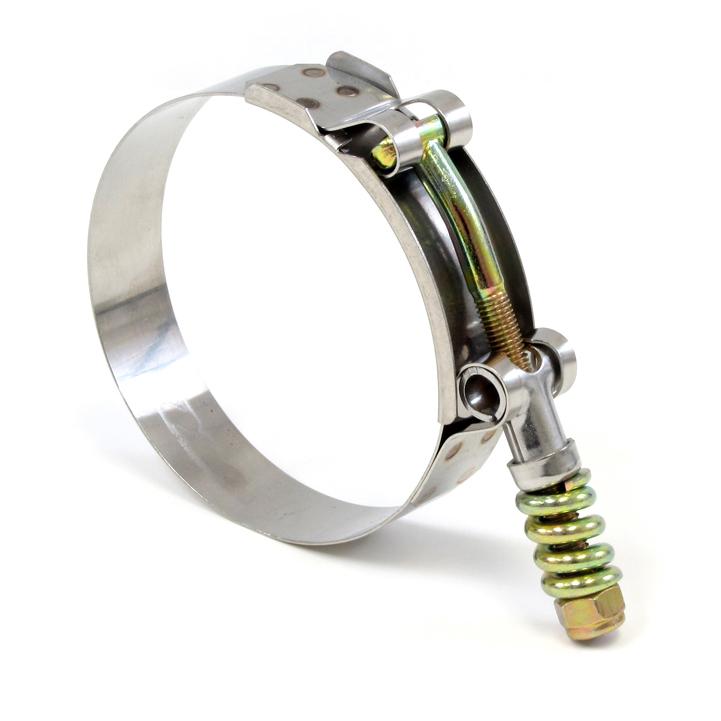 HPS Performance Products HPS Stainless Steel Spring Loaded T-Bolt Hose Clamp SAE 40 for 1-7/8" ID hose - Effective Size: 2.13"-2.44"
